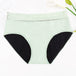 Four-layer Physiological Pants Antibacterial Bottom Gear Briefs Green 1PC women underwear null