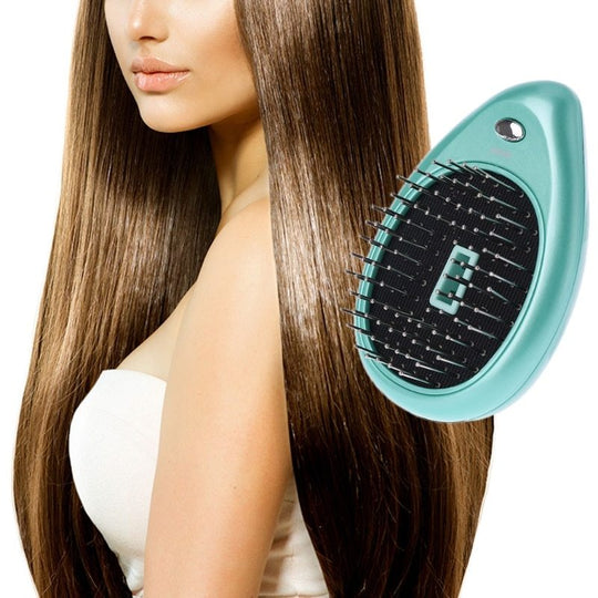 Electric Sound Wave Vibration Magnetic Massage Comb Portable Negative Ion Hair Comb 0 null