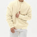 Pullover Round Neck Sweater Loose Men Clothes Light Brown 0 Zimivas