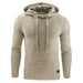 Men's Jacquard Sweater Long-sleeved Hoodie Warm Color Hooded Sweatshirt Jacket Beige Men Clothing Zimivas