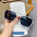 Personality Hollow Trend Men And Women Sunglasses Sunglasses Frame grey 0 null