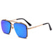 Metal Vintage Sunglasses Fashion Cool Men Driving Glasses Goggle Summer Style Vintage Pilot Sun Glasses Blue film Sunglasses Zimivas