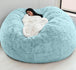 Lazy Sofa Bean Bag Chair Foam Furniture Bean Bag Sky Blue Furniture Zimivas