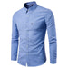 Men S Shirts Korean Men Slim Long Sleeve Dress Shirt Blue 0 null