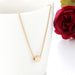 Simple Fashion Gold Color Double-sided Love Pendant Necklaces Clavicle Chains Necklace Women Jewelry Valentines Day Gift 4 null