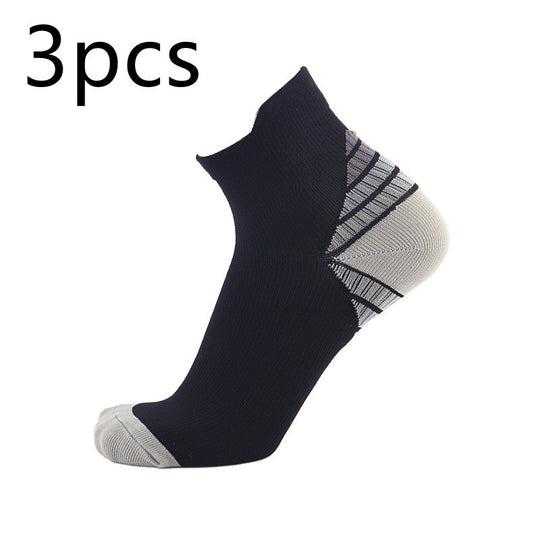 Ankle Guard Compression Zimivas Men's and Women's Socks 3pcs Grey fashion accessories Zimivas