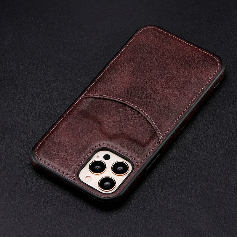 PU Mobile Phone Protective Leather Business Mobile Phone Case Wine Red 0 null