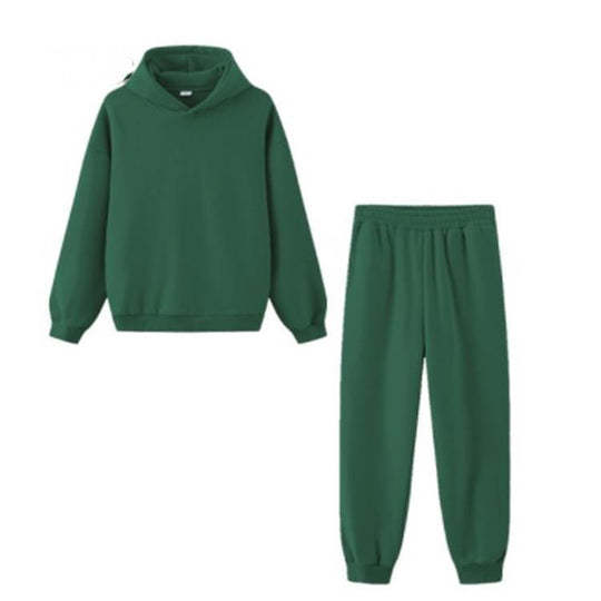 Women's Two-piece Long-sleeved Trousers Sweater Green A Women Clothing Zimivas