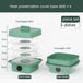 Multi-layer Dish Cover Heat Preservation Kitchen Cover Dining Table Leftover Storage Box Transparent Stack Cooking Hood Steamer D Green Kitchen Storage Zimivas