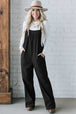 Solid Color Straight Cropped Trousers Women's Casual Style Black 0 null