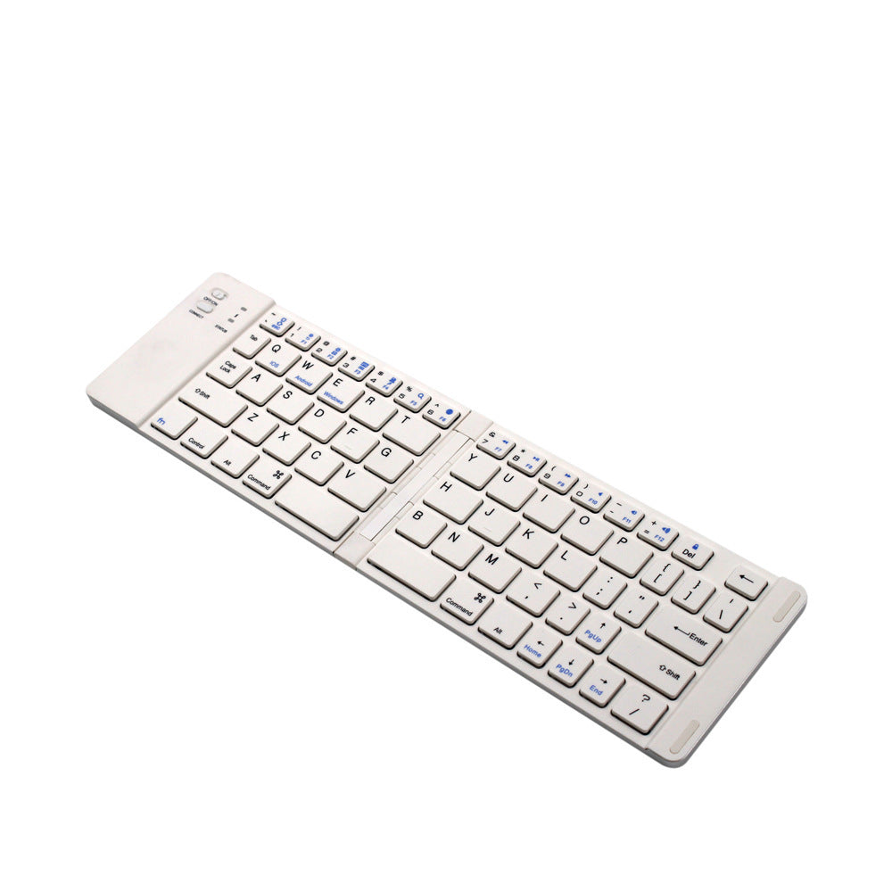 Folding Metal Bluetooth Foldable Keyboard Mini Bluetooth Wireless white Consumer Electronics Zimivas