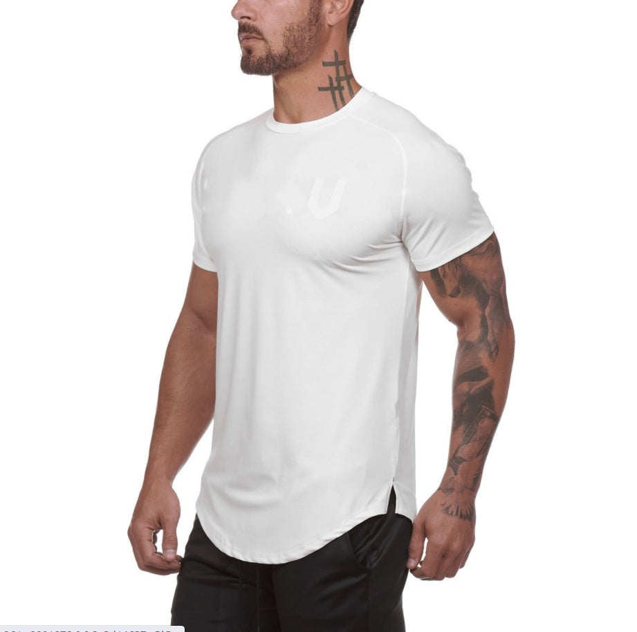 Gym Wear Plain Shirts Custom Fitness Sports Clothing for men White men clothing Zimivas