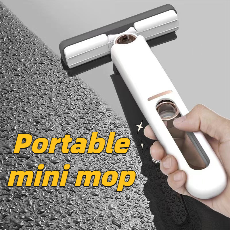 Portable Self-NSqueeze Mini Mop, Lazy Hand Wash-Free Strong Absorbent Mop Multifunction Portable Squeeze Cleaning Mop Desk Window Glass Cleaner Kitchen Car Sponge Cleaning Mop Home Cleaning Tools Home, Garden & Furniture Zimivas