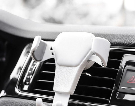 Car Phone Holder For Phone In Car Air Vent Mount Stand No Magnetic Mobile Phone Holder Universal Gravity Smartphone Cell Support White car accessorise Zimivas