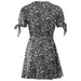 V-neck short sleeve printed skirt dress women clothing Zimivas