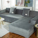 Silver Fox Velvet Living Room Elastic Furniture Sofa Cover Light gray 0 null