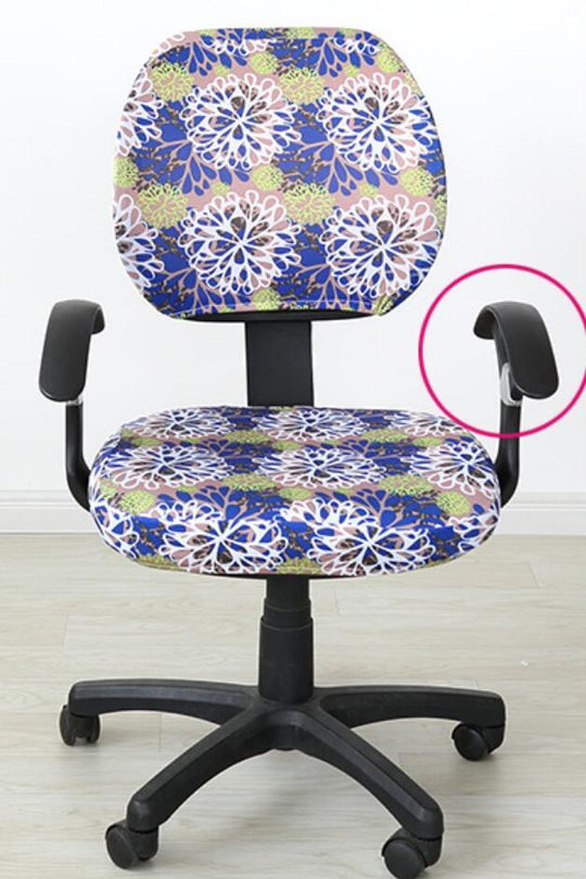 Office Chair Cover With Armrest Chair Dining Cover For Chair Decoration Flower No Office furniture Zimivas