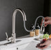 Pull-out Hot And Cold Household Kitchen And Dishwashing Brushed Copper Sink Faucet Home, Garden & Furniture Zimivas