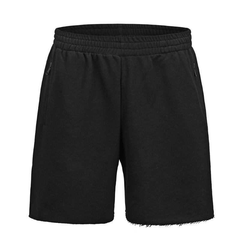 High-quality cotton terry material tide brand fog casual men shorts Black Men Clothing Zimivas