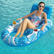 Inflatable Leisure Entertainment Pool Floating Chair Floating Sofa Large Backrest Water Mesh Bottom Pool Party eprolo