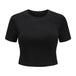 Women Short sleeved T-shirt Black women clothing Zimivas