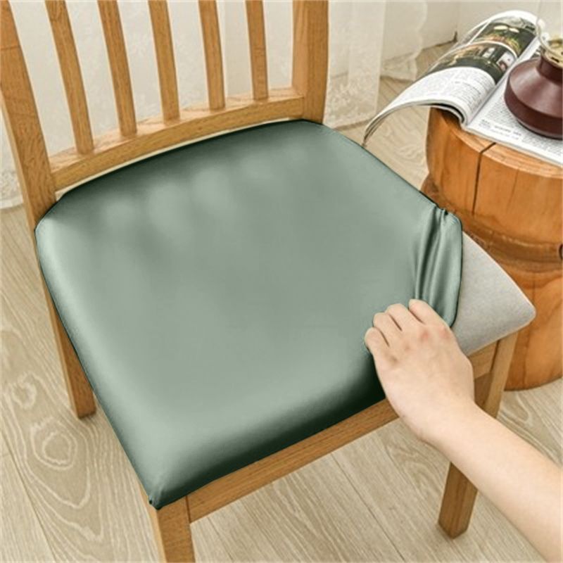 Waterproof Dustproof Chair Cover Faux Leather Leather Cover Universal Cyan Length And Width 35to50cm 1PCS 0 null