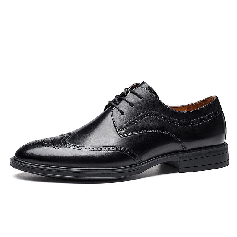 Men's Leather Shoes Business Shoes Casual Black 0 null