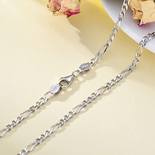 Figaro Link Chain in Sterling Silver 5 null