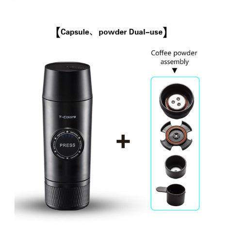 Mini Espresso Coffee Maker Portable Rechargeable Mech 2Type kitchen appliance Zimivas