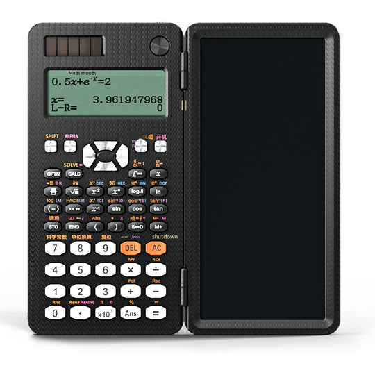 2 In 1 Foldable Scientific Calculators Handwriting Tablet Learning Function Calculator Foldable Desk Scientific Calculators Computer & office Zimivas