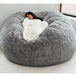 Lazy Sofa Bean Bag Chair Foam Furniture Bean Bag Light Grey Furniture Zimivas