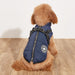 Pet Warm Dog Cotton-padded Clothes Fleece-lined Thickened Reflective Gallus Blue 0 null