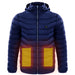 Men Heated Puffer Jacket Electric Heating Coat Insulated Hood Windbreaker 9Heat Zones Blue Men Clothing Zimivas