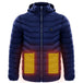 Men Heated Puffer Jacket Electric Heating Coat Insulated Hood Windbreaker 9Heat Zones Blue Men Clothing Zimivas