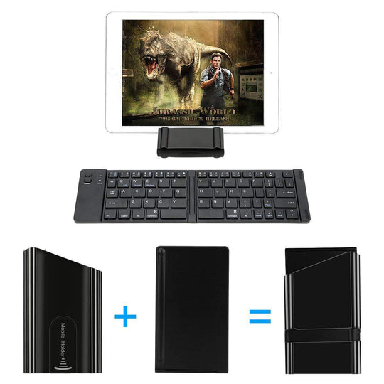 Folding Metal Bluetooth Foldable Keyboard Mini Bluetooth Wireless Consumer Electronics Zimivas