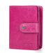 Multifunctional Men's Wallet Pure Cowhide Leather Rose Red Wallet Zimivas