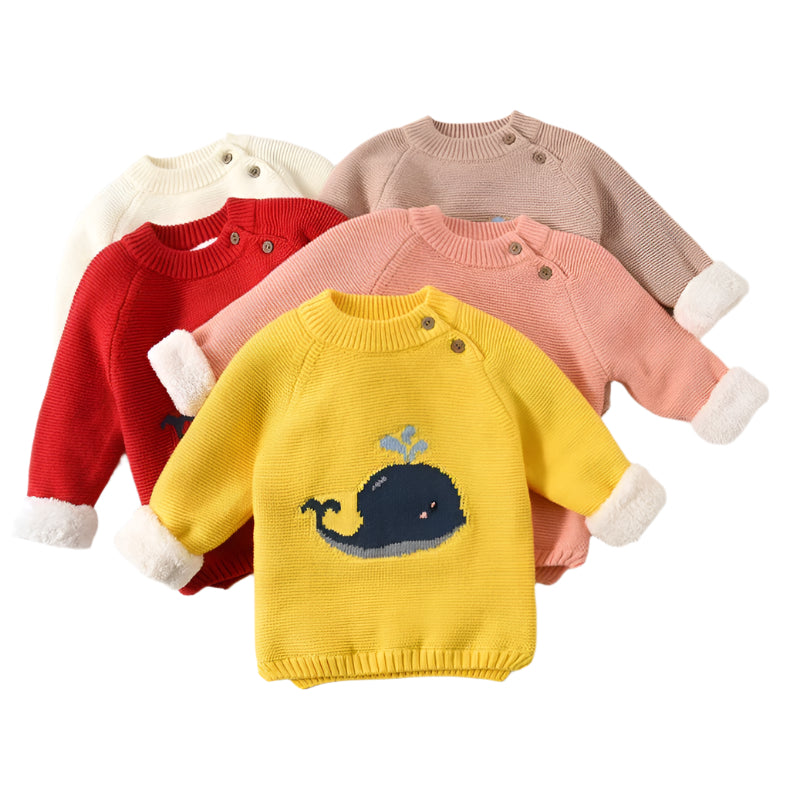 Baby plush warm clothes sweater kids & baby Zimivas