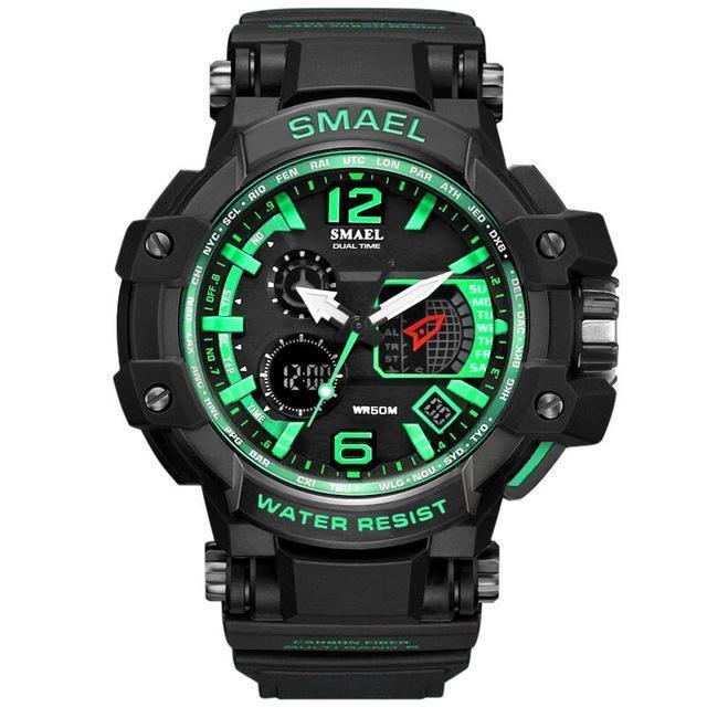 Luxury Tactical Watch Black Green 0 Zimivas