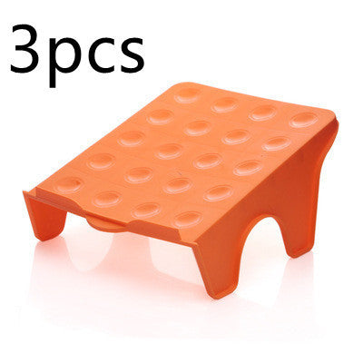 Double three-dimensional shoe storage rack 3pcs Orange 0 null