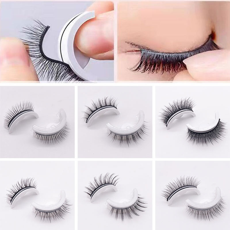 Self-adhesive Reusable Glue-free Eye Lashes With Natural Curl 0 null