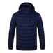 Winter Heated Plus Size Jacket Electric Heated Clothing Zone 4single control blue men clothing Zimivas