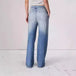 Retro Mid-waist Women's Jeans Loose Wide-leg Plus Size Straight-leg Pants 0 null