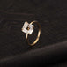 Real Gold Platinum Electroplated Zircon Ring Jewelry Zimivas