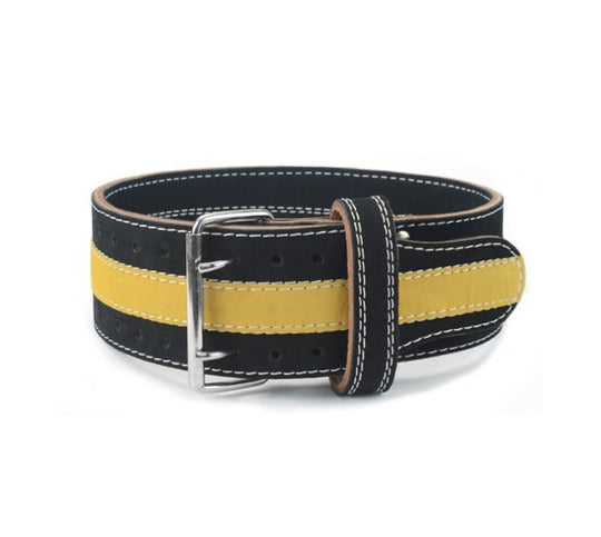 High-quality Four-layer Leather Weight-bearing Strength Training Belt Yellow 0 null