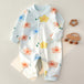 Baby Jumpsuit Long Sleeve Baby Clothes Floral Blue kids & baby Zimivas