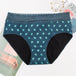 Four-layer Physiological Pants Antibacterial Bottom Gear Briefs Cactus print 1PC women underwear null