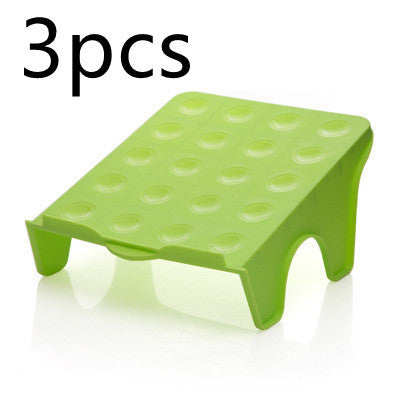 Double three-dimensional shoe storage rack 3pcs Green 0 null