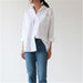 White long sleeved shirt with loose fitting women's shirt for women eprolo