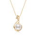 Little Swan White Freshwater Pearl Necklace Women's Fashion and Elegance Gold Wrapped Pendant eprolo