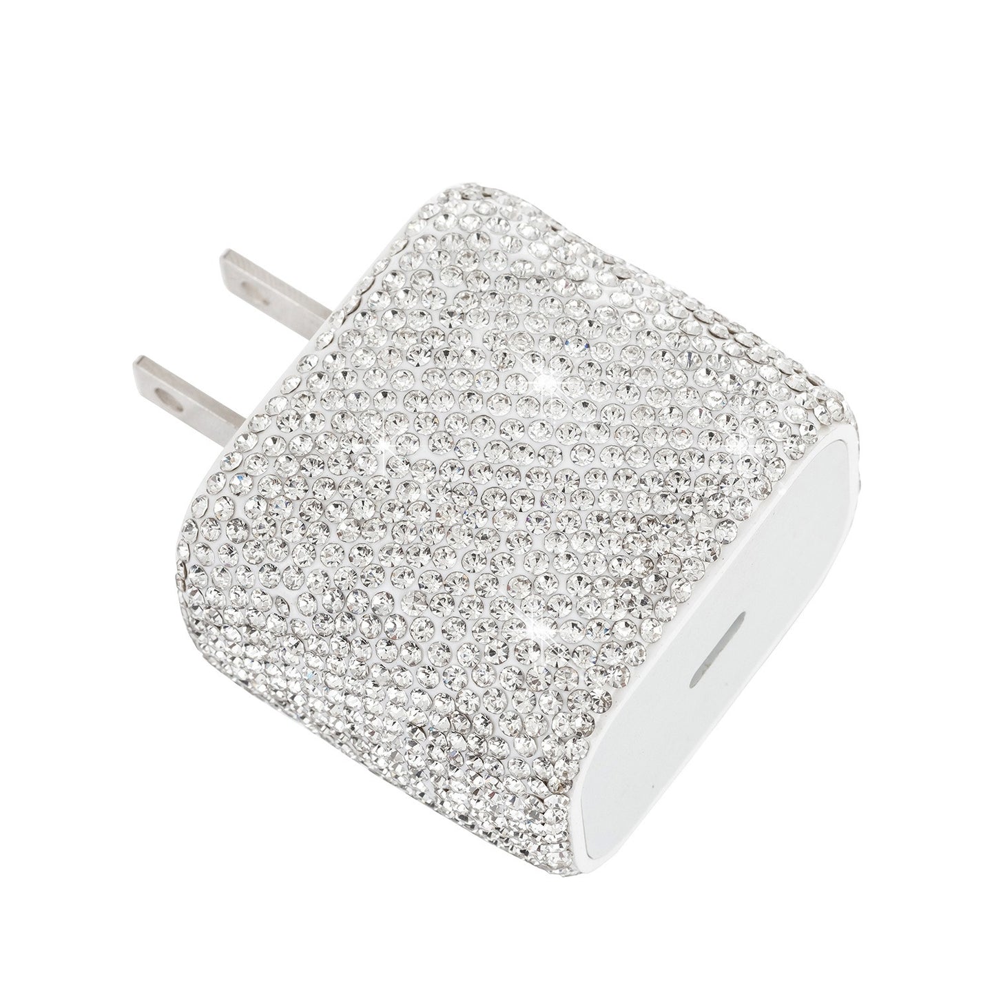 Diamond studded phone charger US standard PD20W phone charger suitable for Apple phone fast charging head eprolo